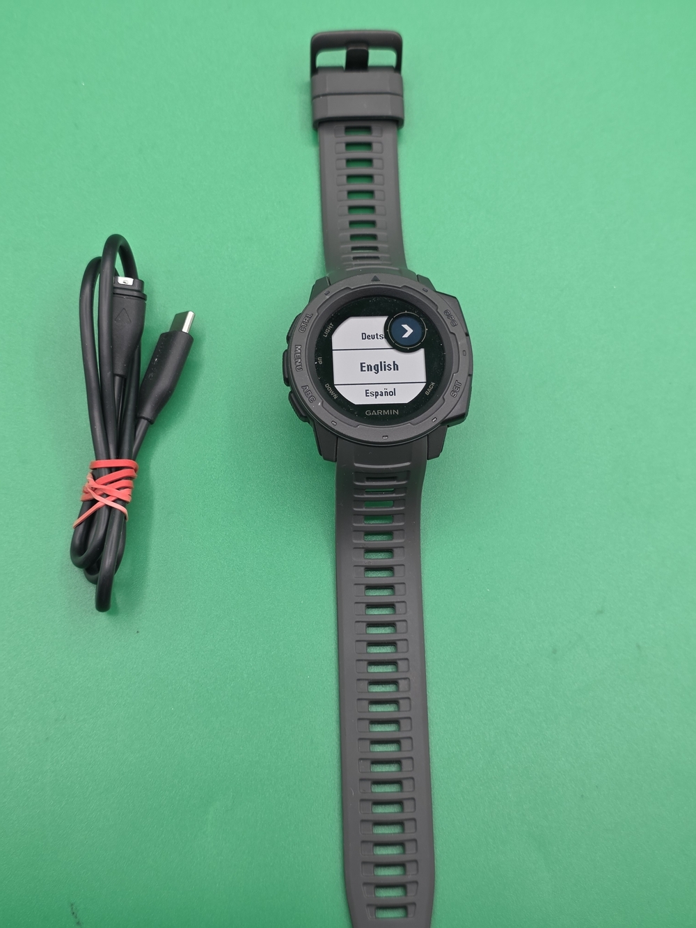 Garmin Instinct GPS Rugged Outdoor Smartwatch 45mm – Graphite Gray